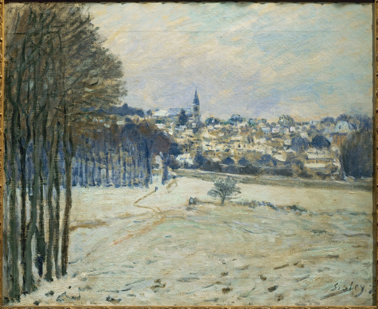 La neige a Marly-le-Roi ... (festmény, vászon) alkotó: Alfred Sisley