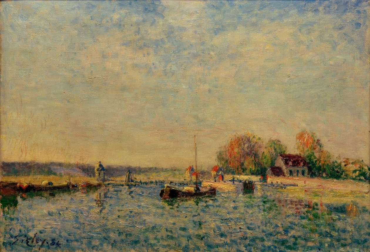 A Loing-csatorna alkotó: Alfred Sisley