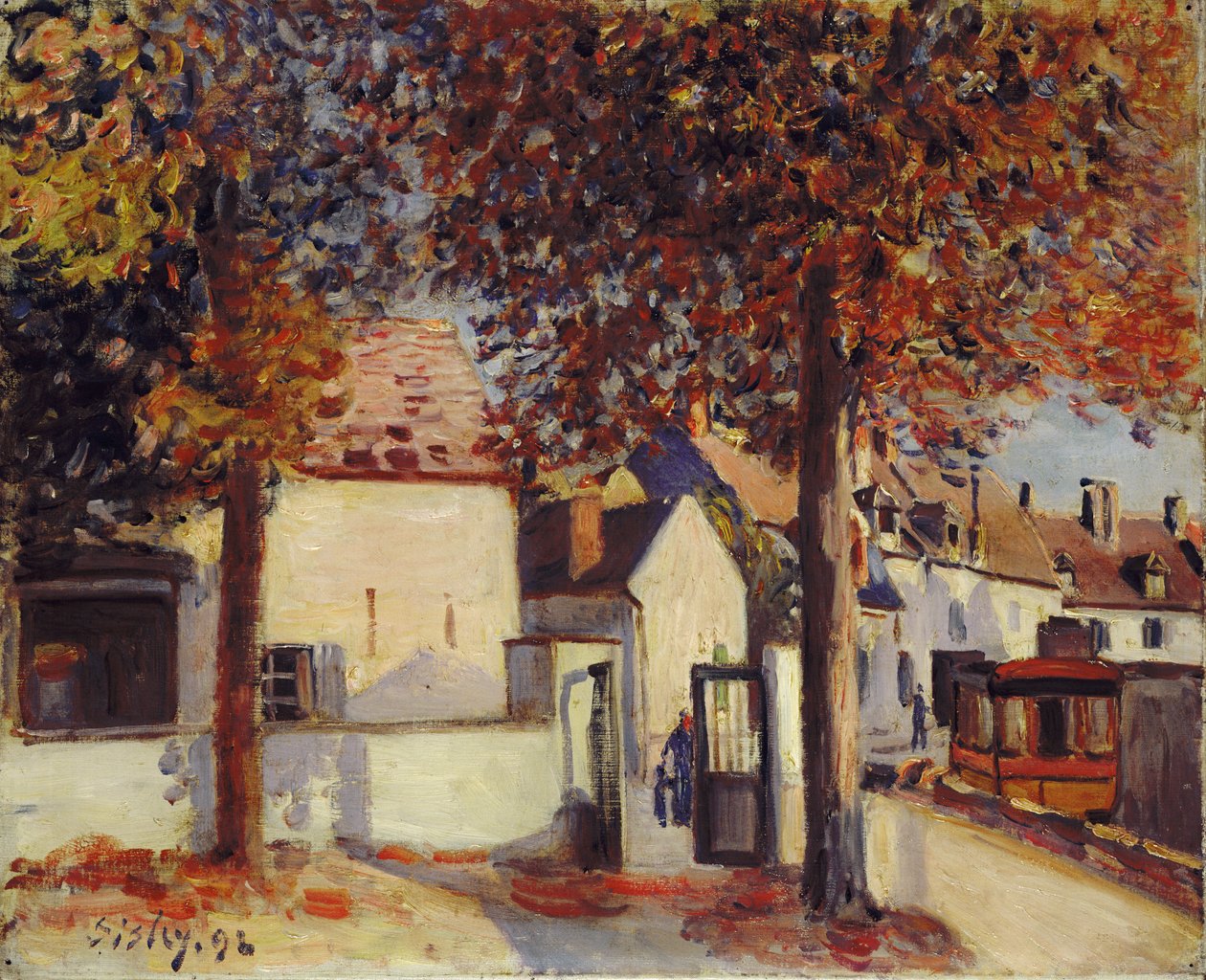Moret-sur-Loing (Rue de Fosses) alkotó: Alfred Sisley