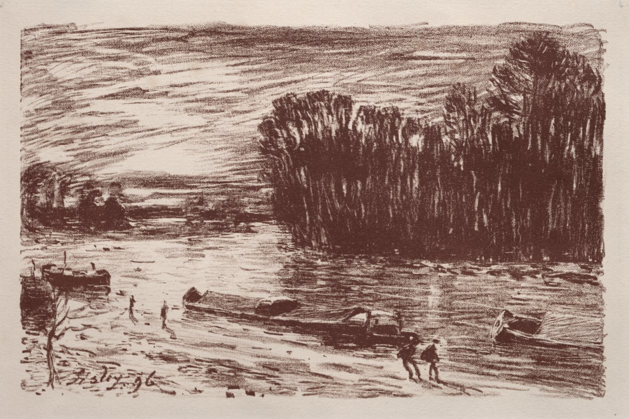 A Loing partján alkotó: Alfred Sisley