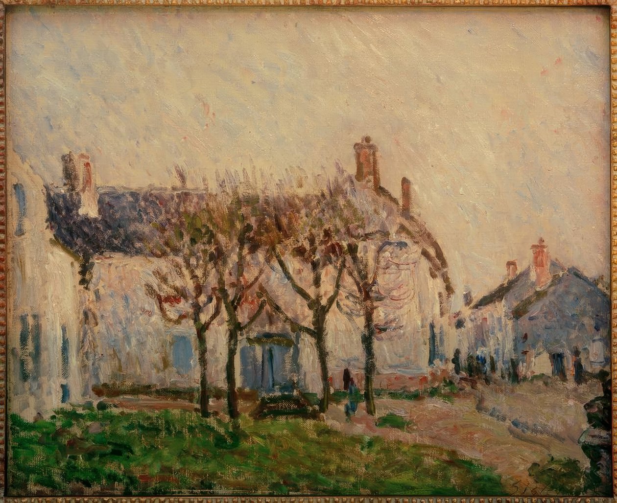 Utca Moret-sur-Loingban alkotó: Alfred Sisley