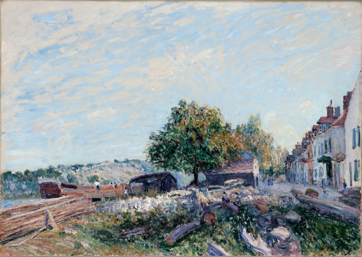 Saint-Mammès. Reggel, 1884 alkotó: Alfred Sisley