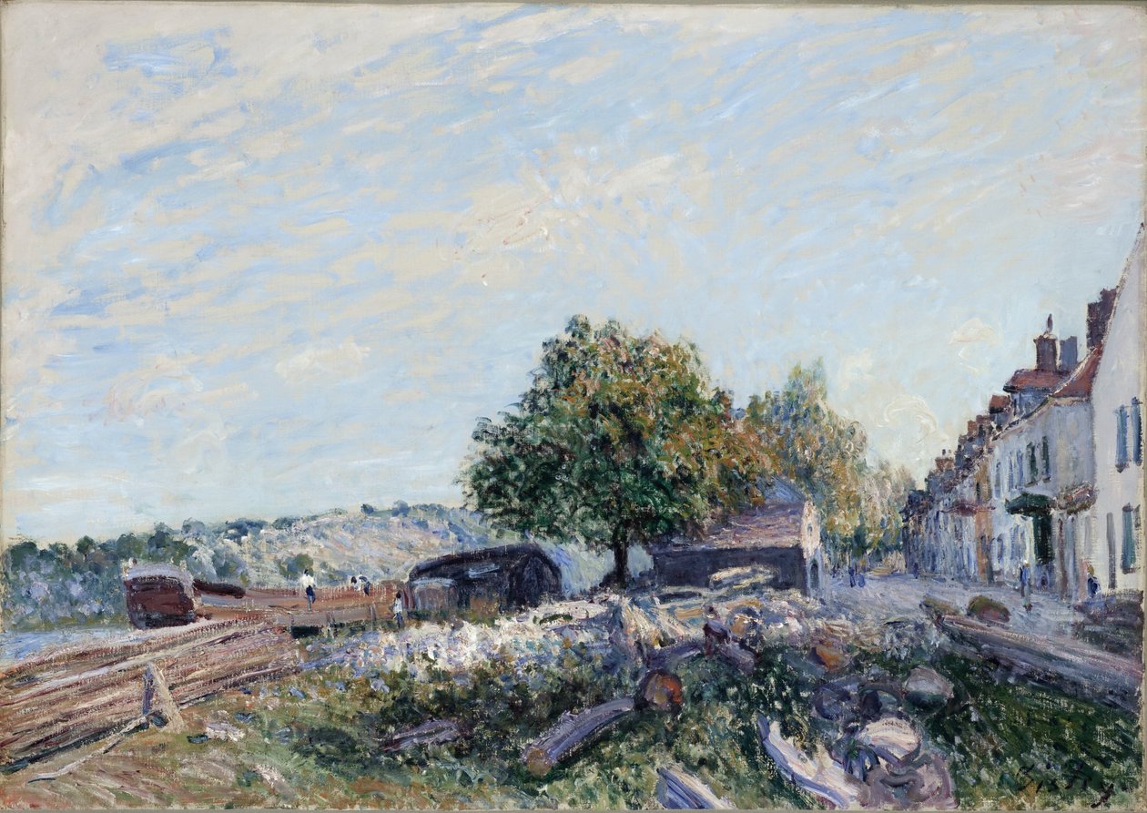 Szent Mammès-reggel alkotó: Alfred Sisley