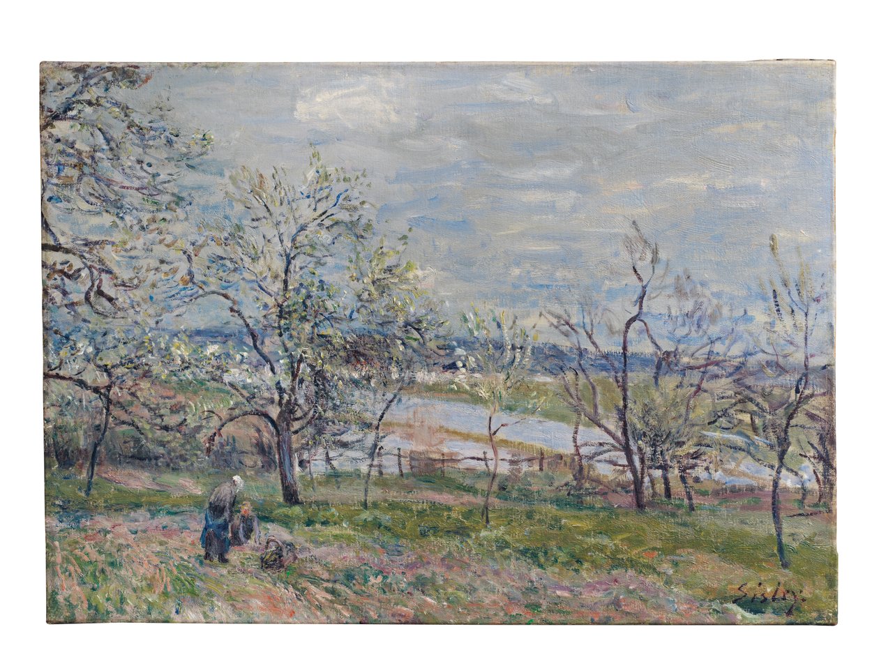 Tavasz Veneux-Nadonban, 1882 alkotó: Alfred Sisley