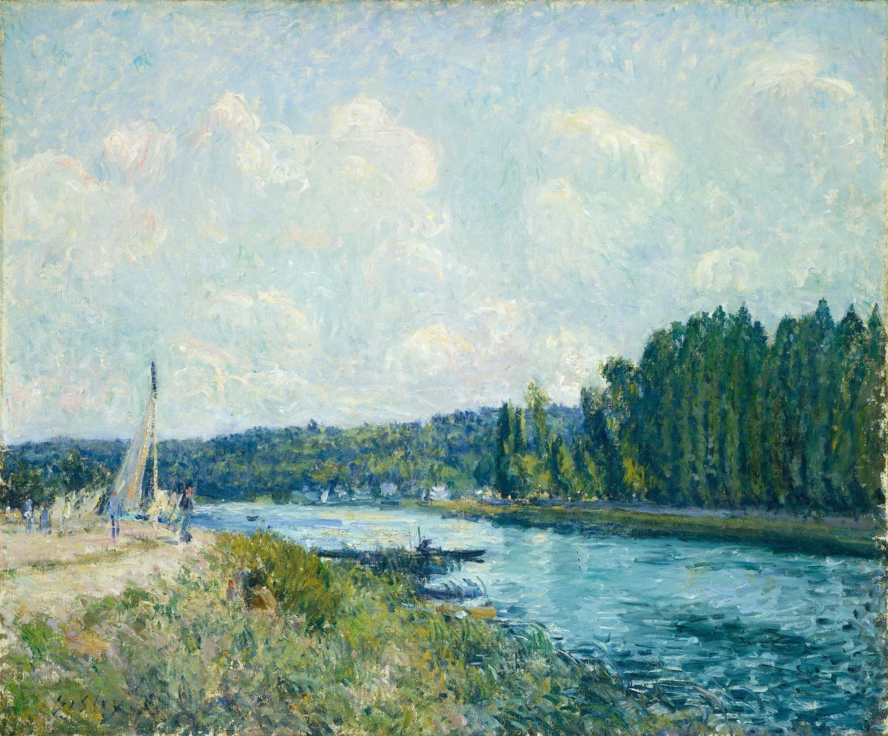 The Banks of the Oise, 18771878. alkotó: Alfred Sisley