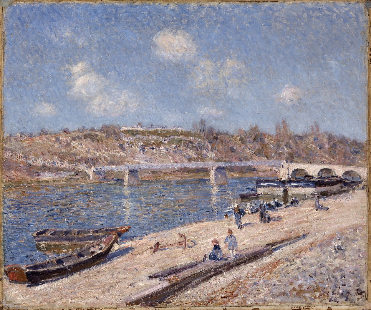 A Saint-Mammès-i strand alkotó: Alfred Sisley