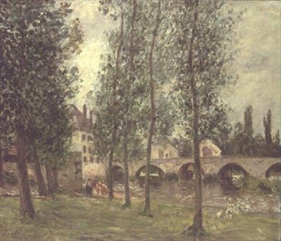 A Moret-i híd alkotó: Alfred Sisley