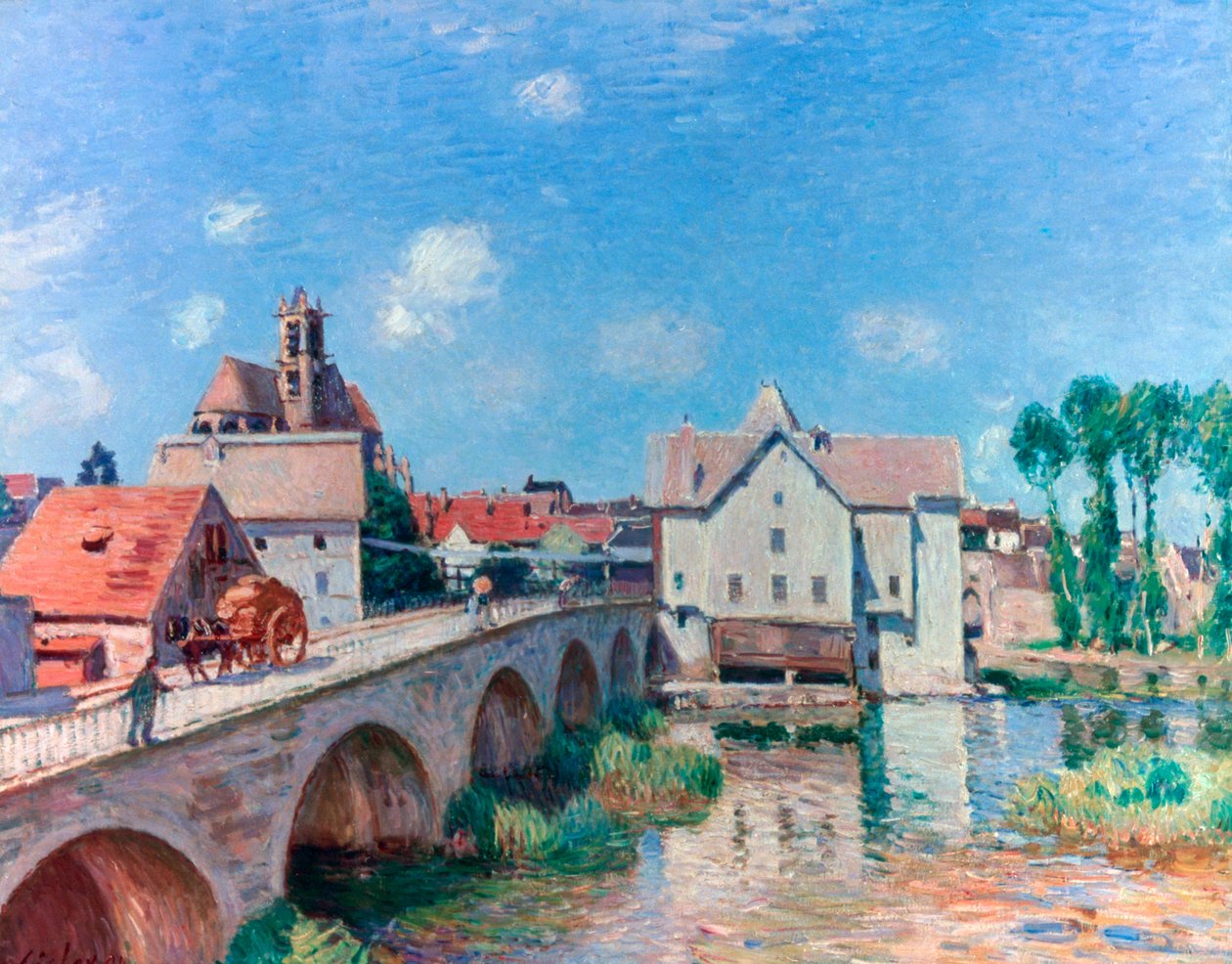 A Moret-i híd, 1893 alkotó: Alfred Sisley