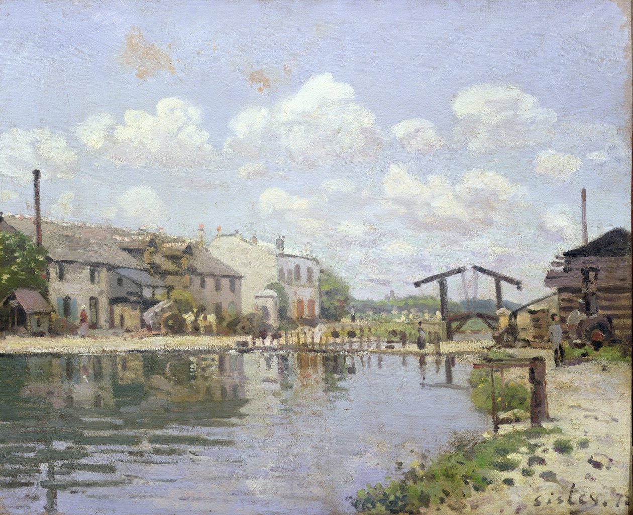 A Saint-Martin csatorna, Párizs alkotó: Alfred Sisley