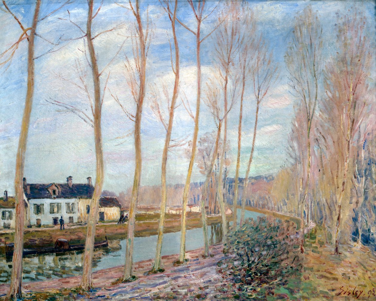 A Loing-csatorna, 1892 alkotó: Alfred Sisley