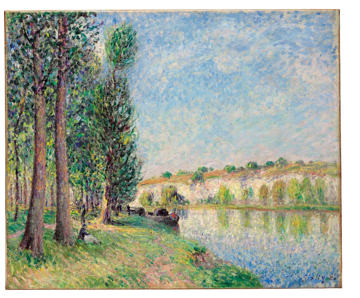 The Loing at Moret, 1885 alkotó: Alfred Sisley