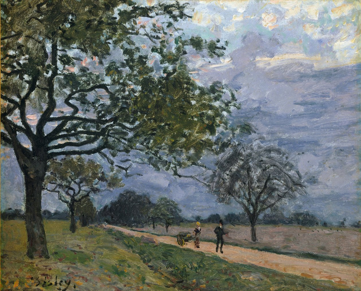 Az út Versailles-ból Louveciennes-be alkotó: Alfred Sisley