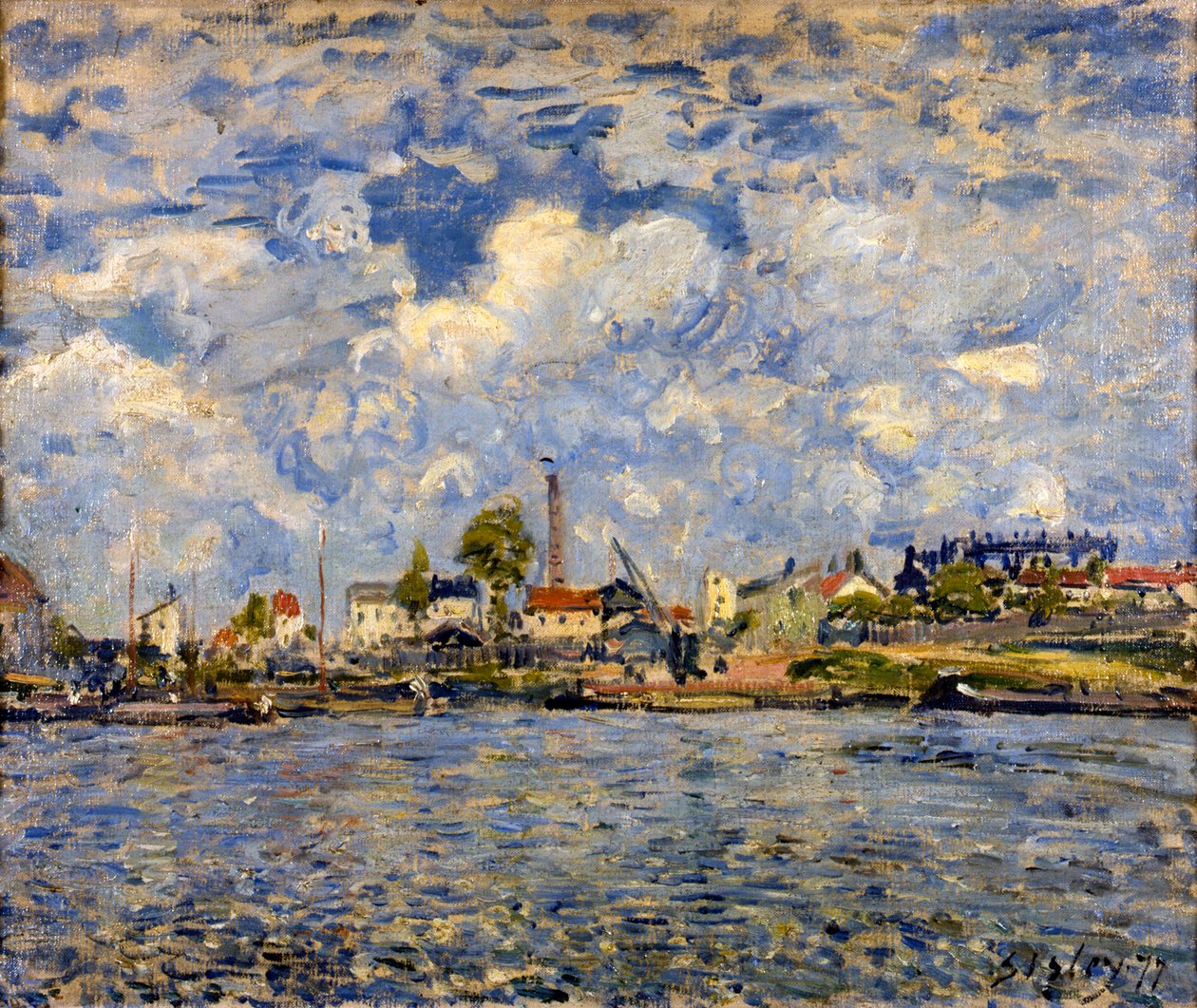 A Szajna a Point du Jour-nál, 1877 alkotó: Alfred Sisley