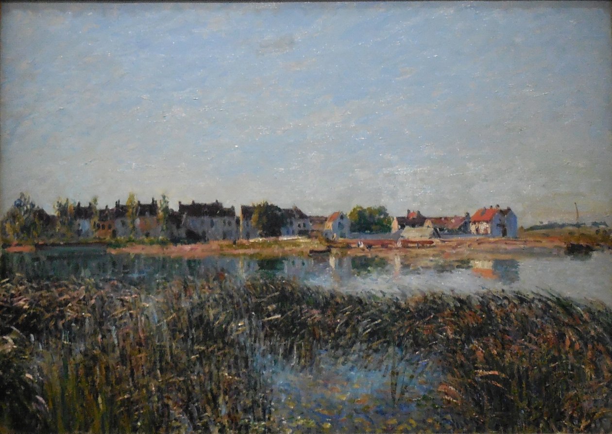 Saint-Mammès kilátása alkotó: Alfred Sisley