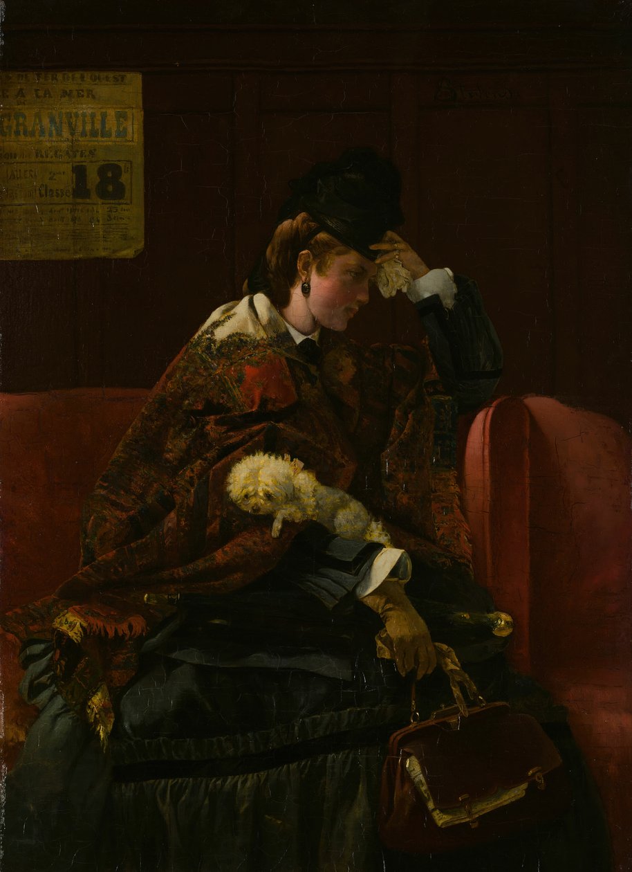 A pályaudvaron, c. 1874. alkotó: Alfred Emile Stevens