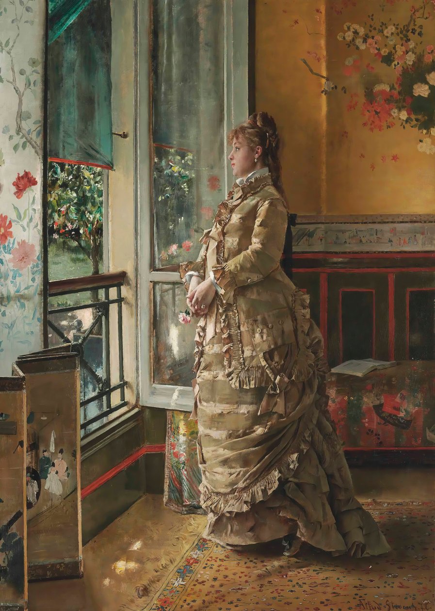 Melankólia, 1876. alkotó: Alfred Emile Stevens