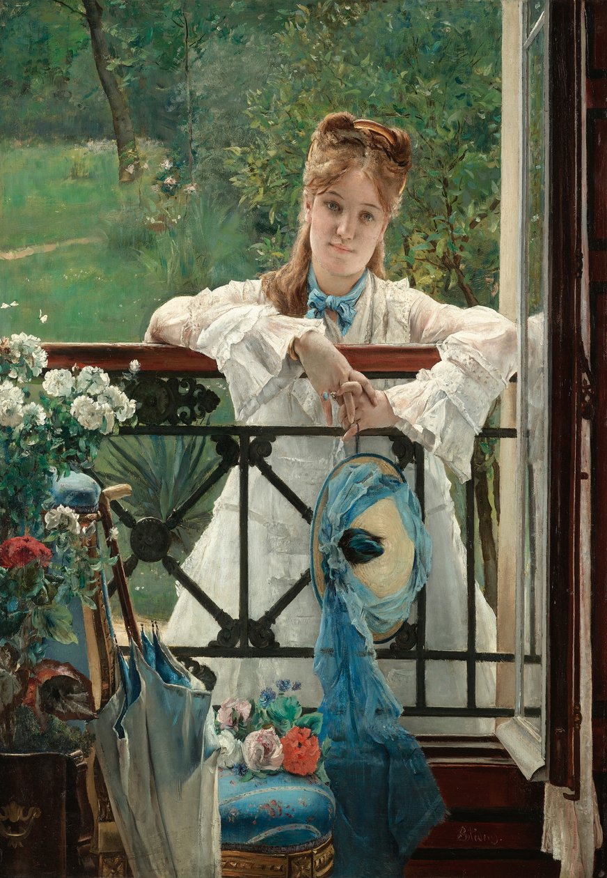 A kék szalag, 1894 körül. alkotó: Alfred Emile Stevens