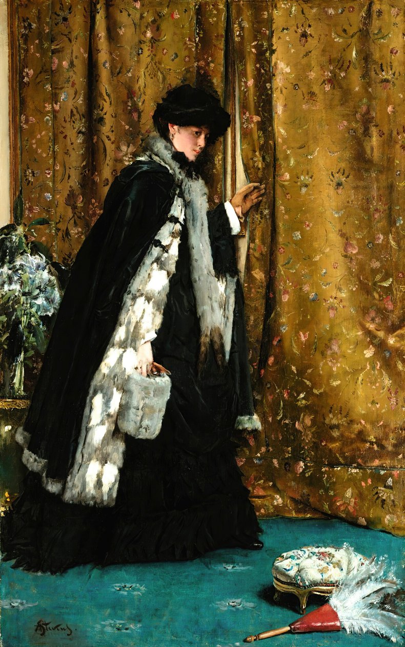 A reggeli látogatás. alkotó: Alfred Emile Stevens