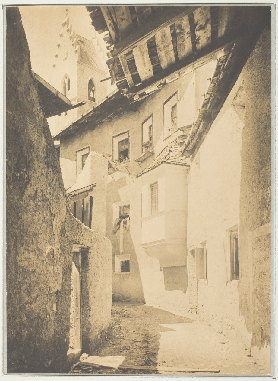 Egy utca Sterzingben, Tirol, 1890. alkotó: Alfred Stieglitz