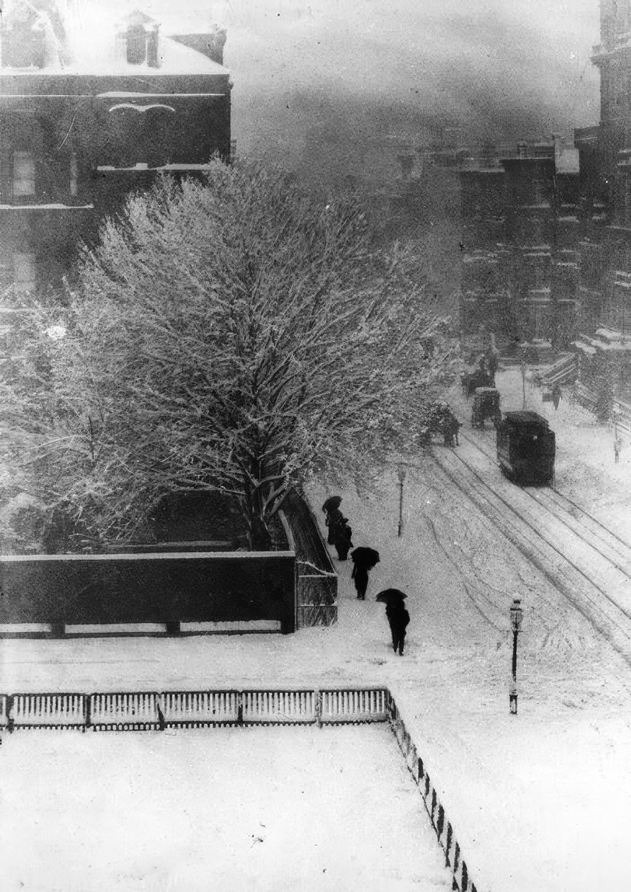 New York, utca / fotó 1907 alkotó: Alfred Stieglitz