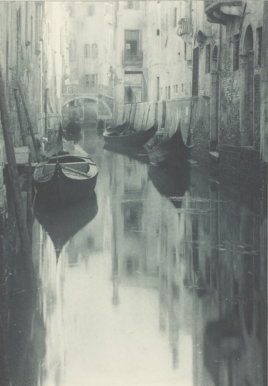 Reflexió-Velence, c. 1897. alkotó: Alfred Stieglitz