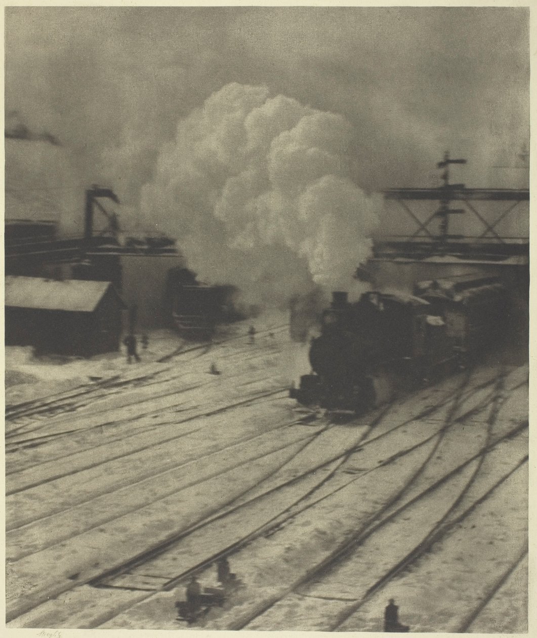 A vasúti udvar, tél alkotó: Alfred Stieglitz
