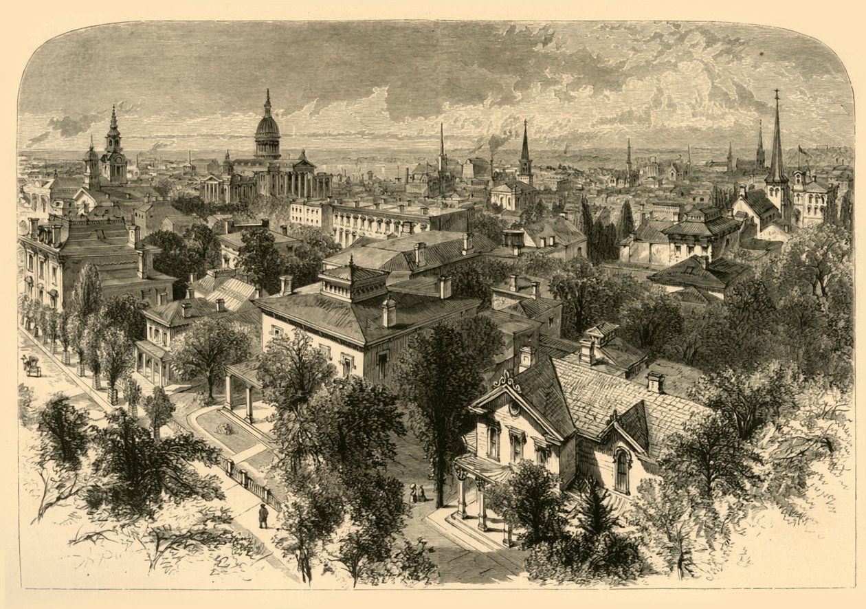"Milwaukee városa", 1874. alkotó: Alfred Rudolph Waud