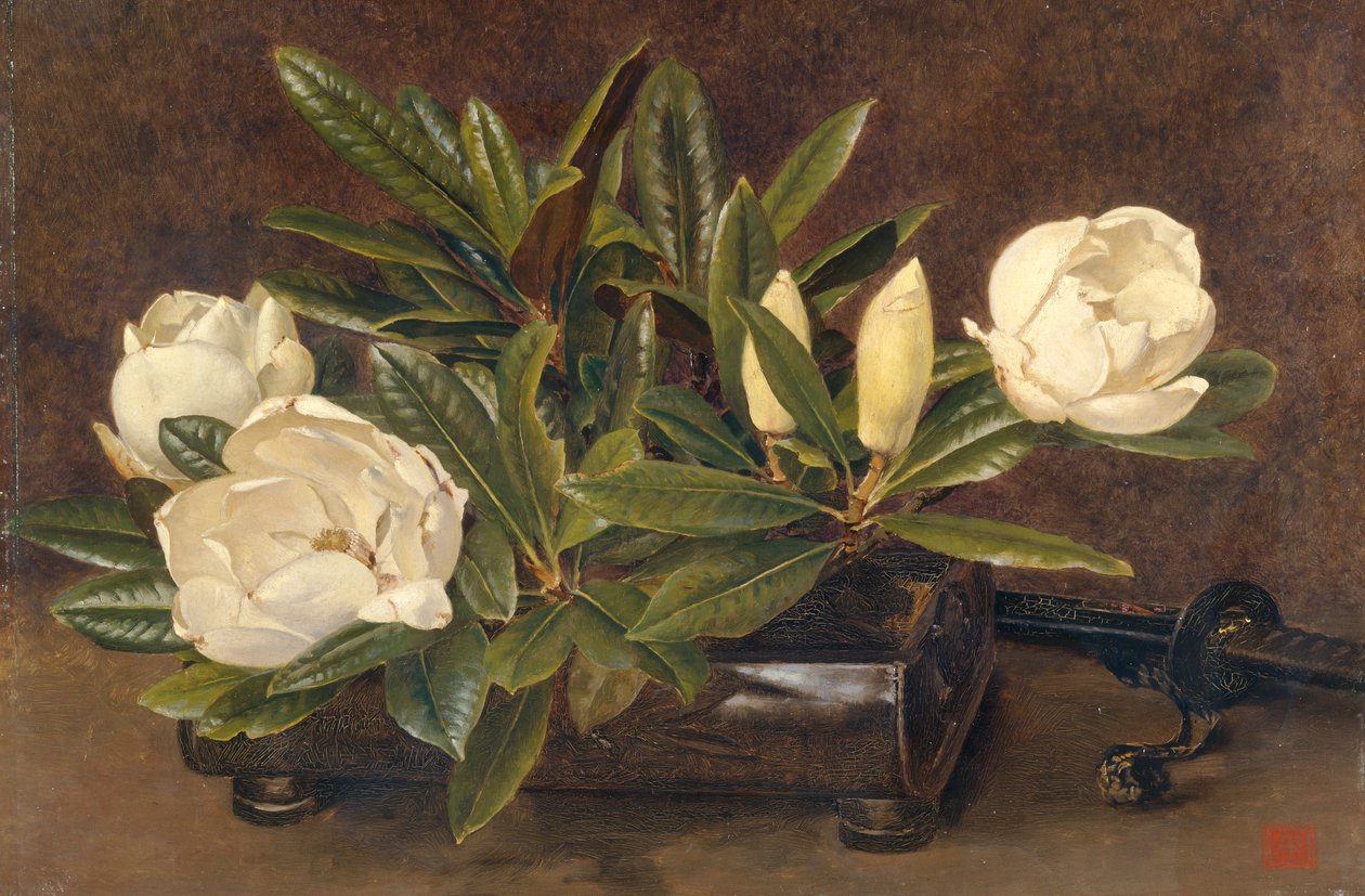 „Magnolias”, 1867-1920 alkotó: Alfred William Parsons