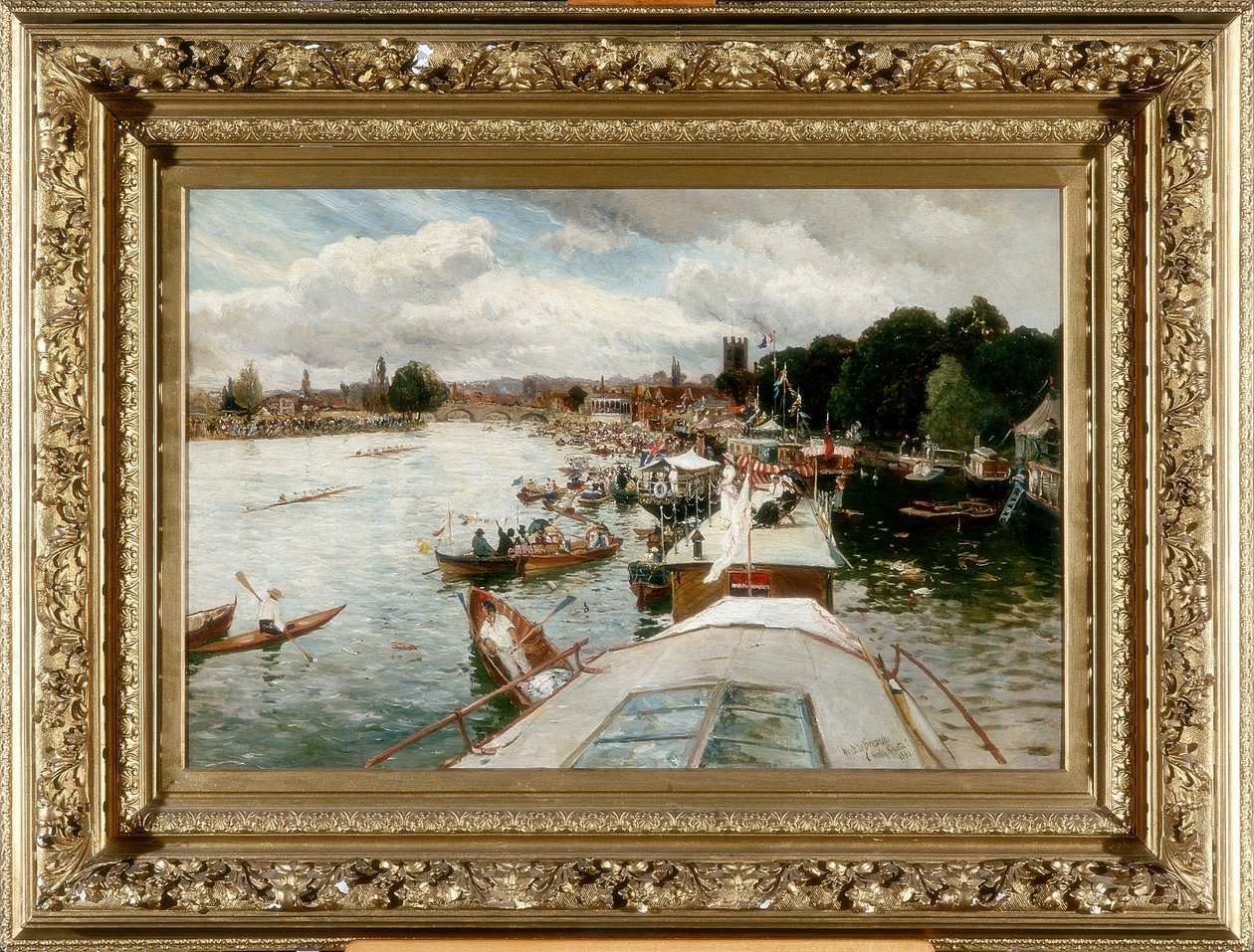 Henley Regatta, 1881 alkotó: Alfred de Breanski