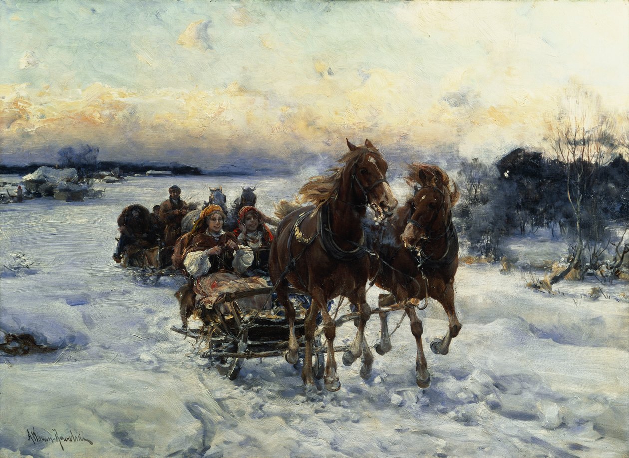 A szánkózás alkotó: Alfred von Wierusz Kowalski