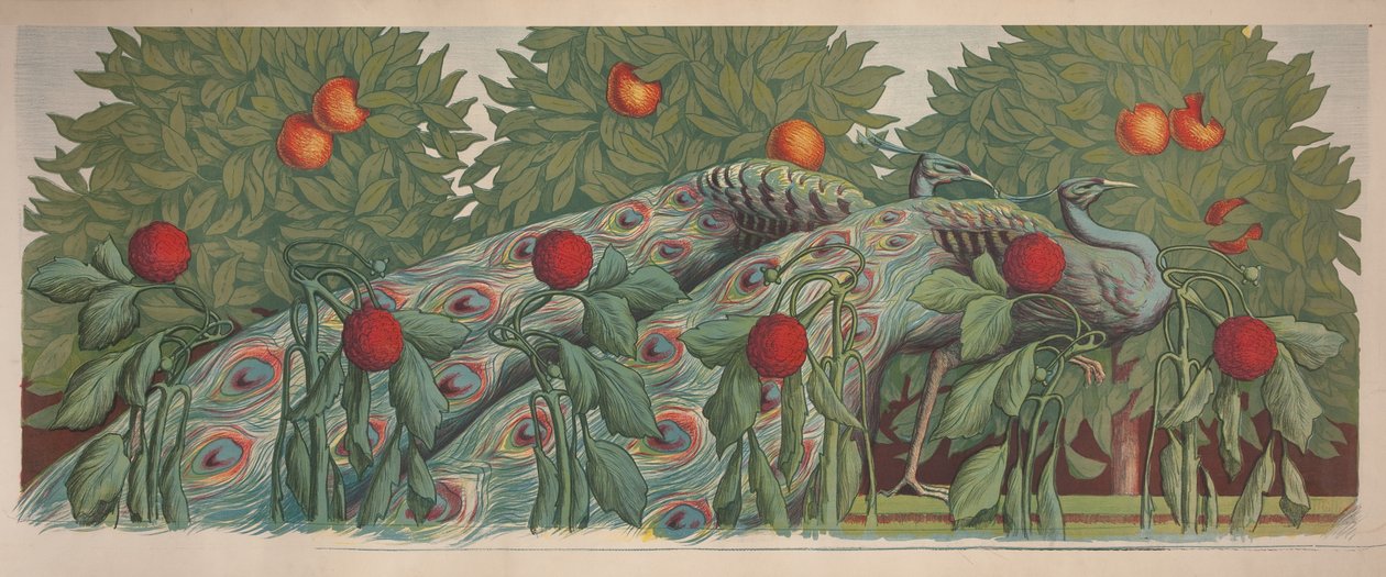 A pávák, 1903. alkotó: Alfredo Müller