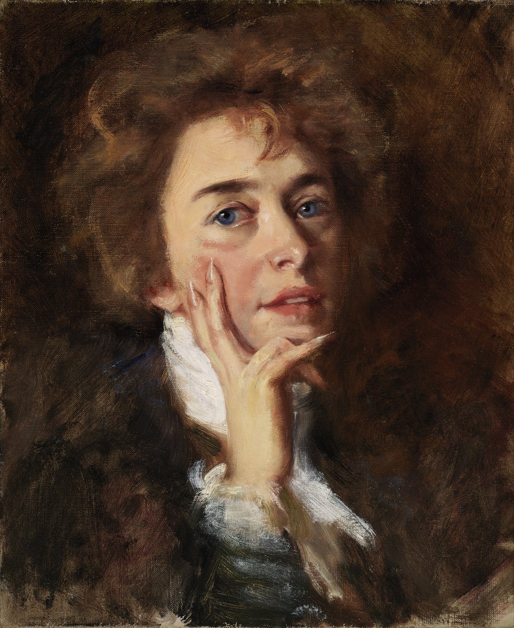 Önarckép a Jabottal alkotó: Alice Pike Barney