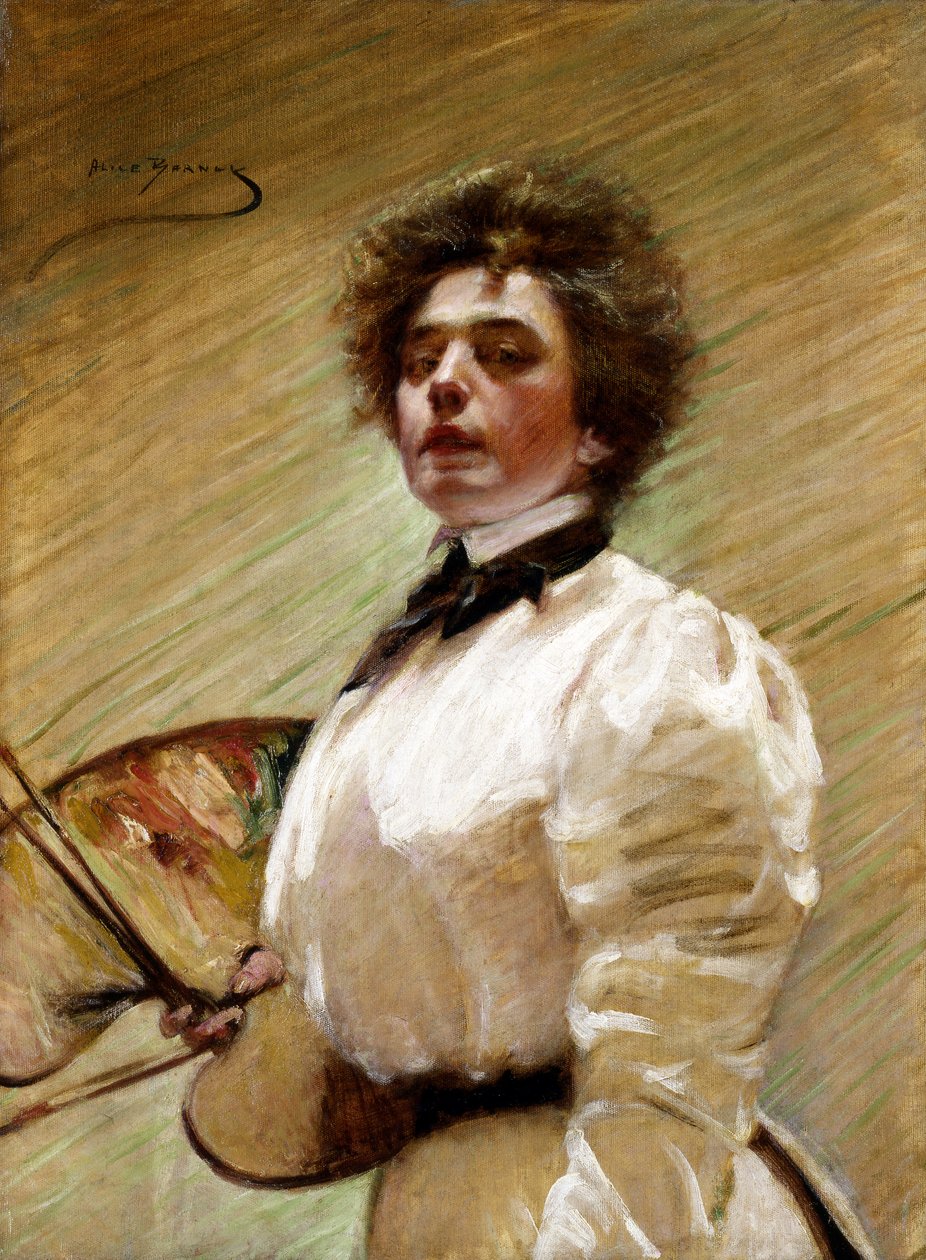 Önarckép palettával, kb. 1906. alkotó: Alice Pike Barney