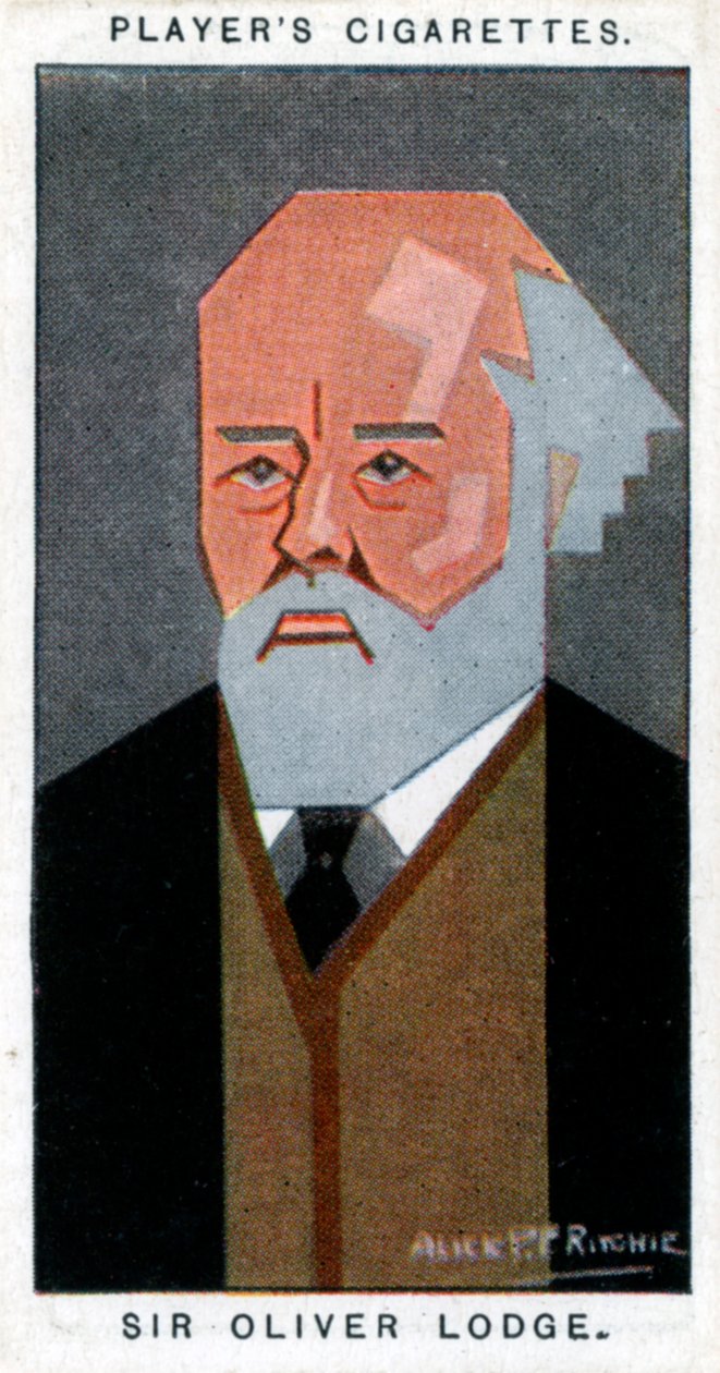 Sir Oliver Lodge brit fizikus, 1926. alkotó: Alick P. F. Ritchie
