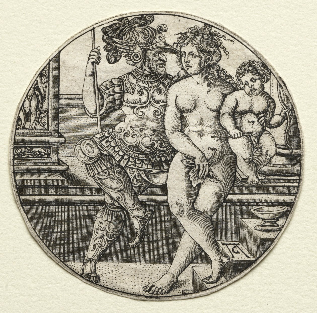 Mars, Vénusz és Ámor, 1520-as évek. alkotó: Allaert Claesz