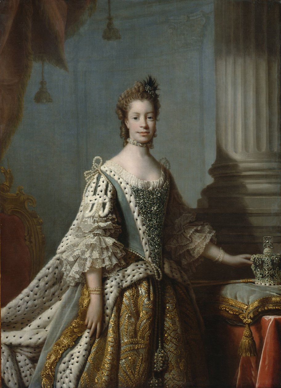 Charlotte Sophia of Mecklenburg-Strelitz, 1762 alkotó: Allan Ramsay