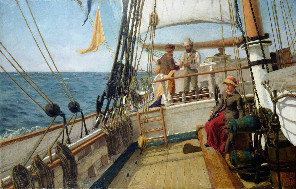 Beszélgetés a tengeren alkotó: Allan J. Hook
