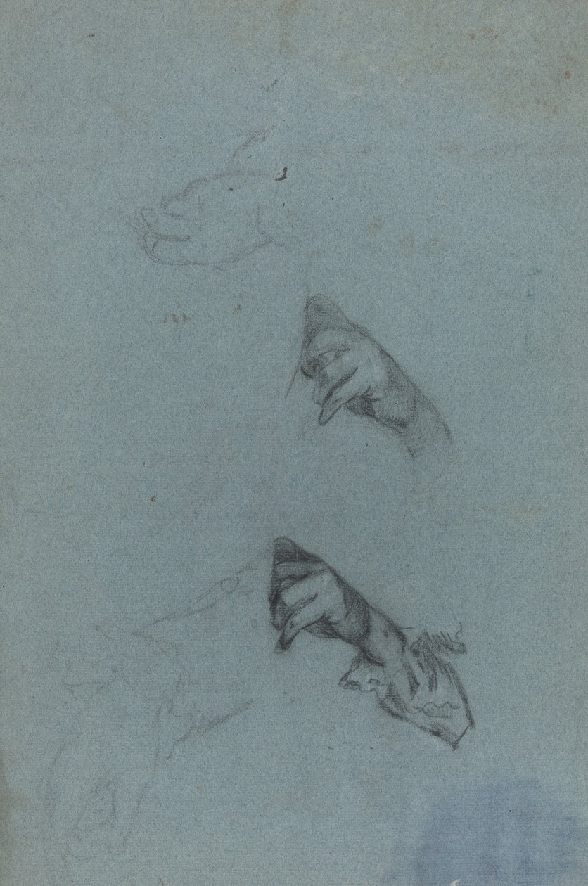 Kézi tanulmányok [verso] alkotó: Allan Ramsay