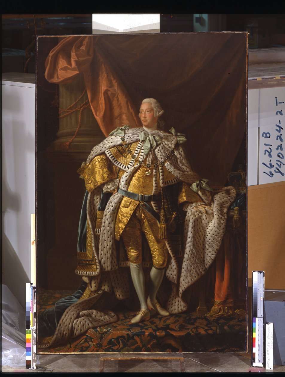 III. György király (olaj, vászon) alkotó: Allan Ramsay