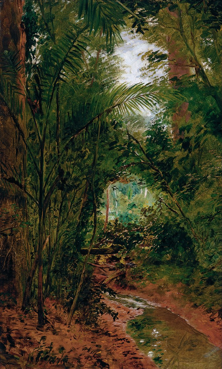 Táj a Rio das Pedras -nál alkotó: Almeida Júnior