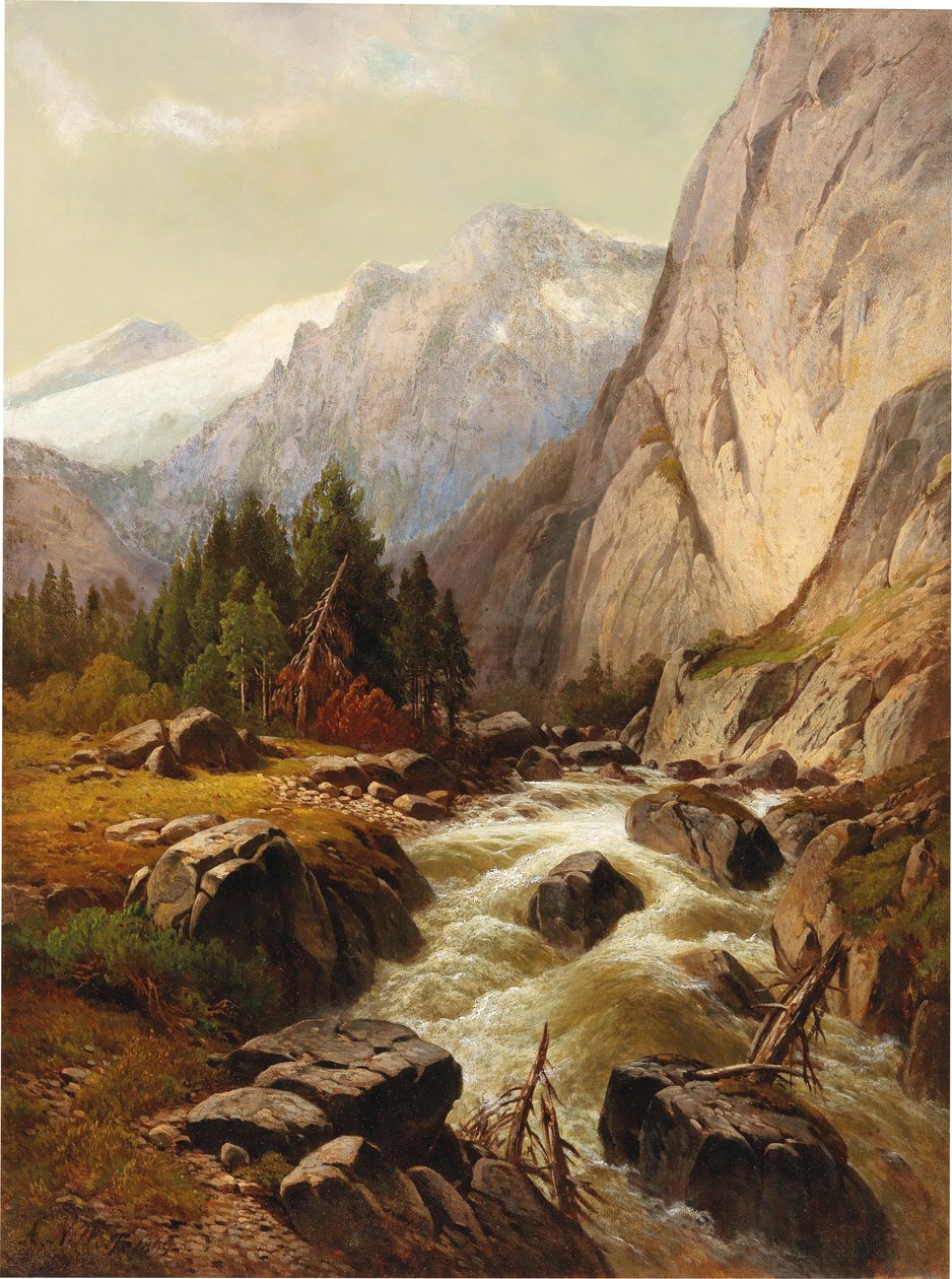 Hegyi patak alkotó: Alois Wolf