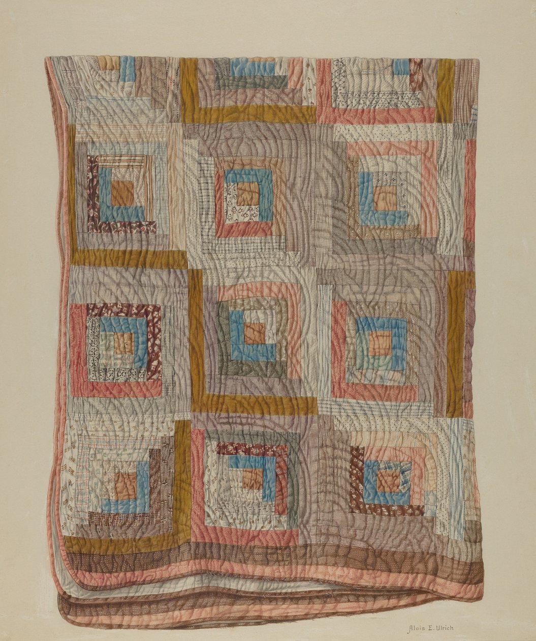 Patchwork paplan alkotó: Alois E. Ulrich