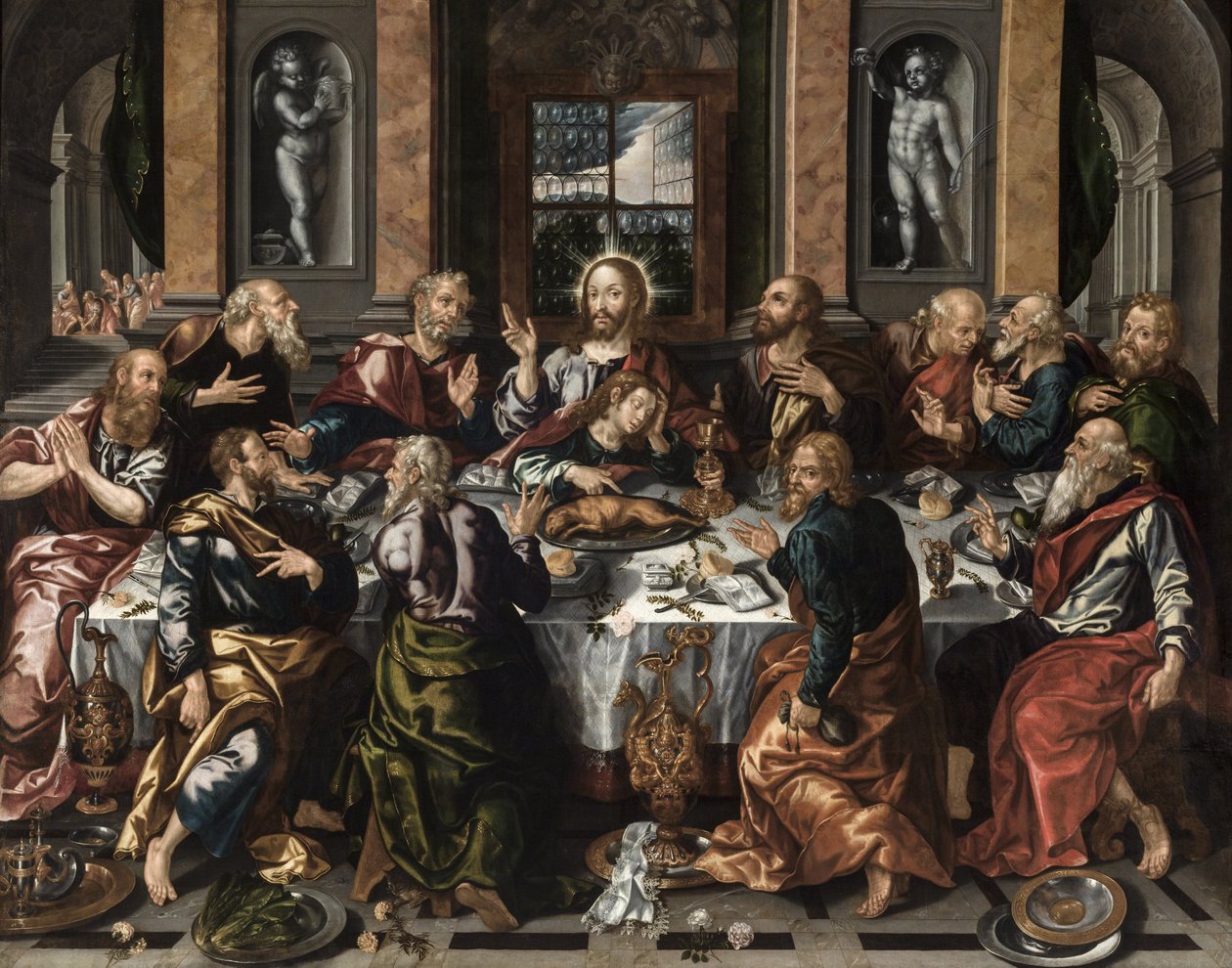 Az utolsó vacsora, 1588 körül. alkotó: Alonso Vázquez