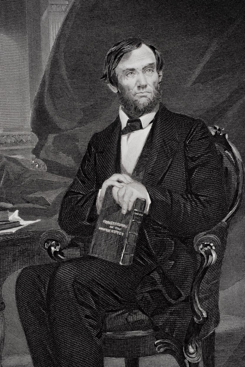 Abraham Lincoln (1809-65) portréja (254645 részlet) alkotó: Alonzo Chappel