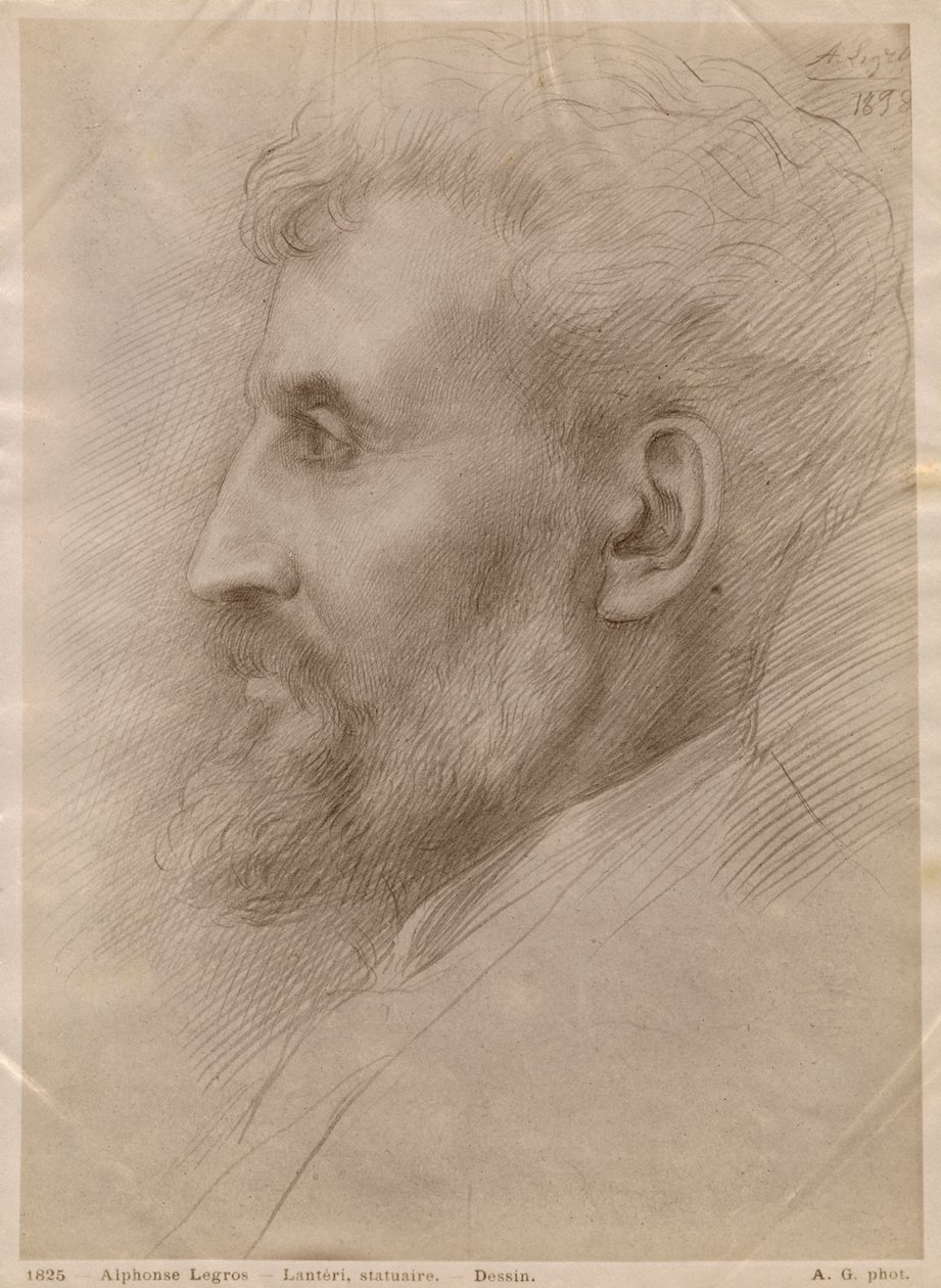 Edouard Lanteri, 1898 (ezüstpont, kartonon) alkotó: Alphonse Legros