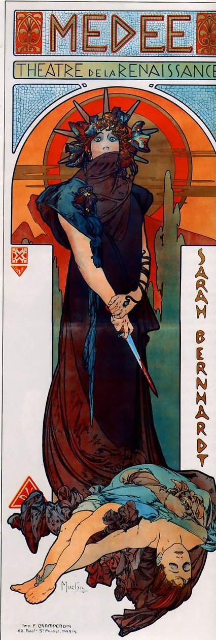 MedeanFrancais: Medeen alkotó: Alphonse Mucha