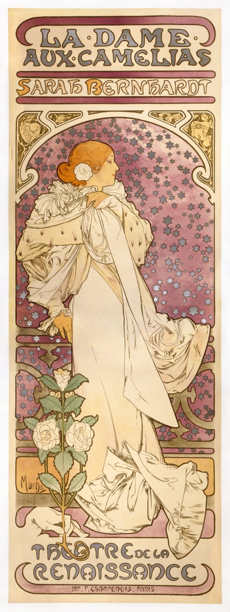 A kaméliák asszonya alkotó: Alphonse Mucha