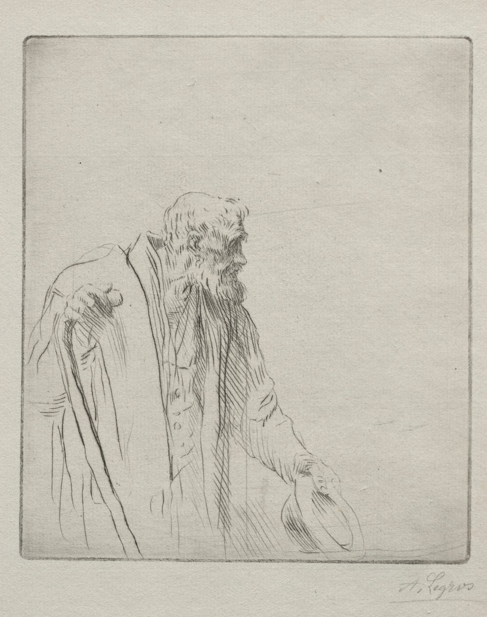 Egy koldus. alkotó: Alphonse Legros