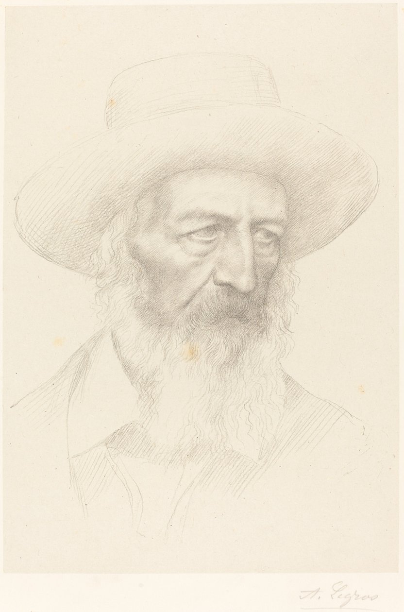 Alfred, Lord Tennyson. alkotó: Alphonse Legros