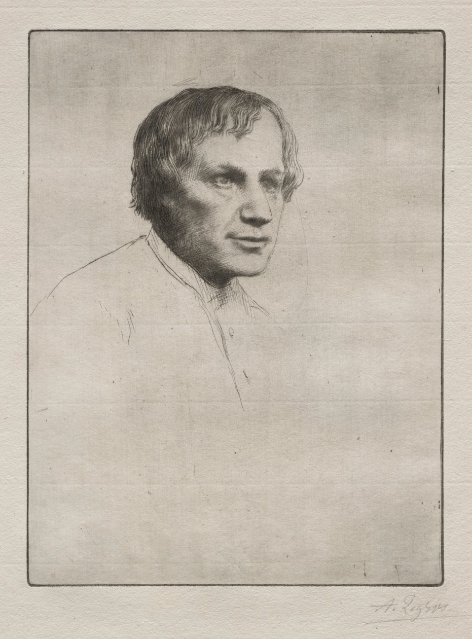 Alfred Stevens. alkotó: Alphonse Legros
